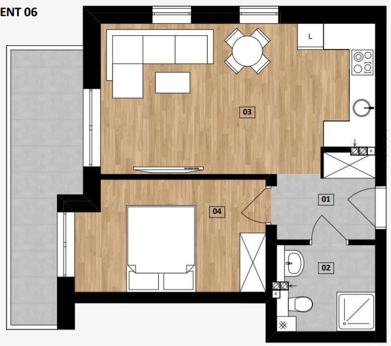 Apartament Baltic Residence פוביירובו מראה חיצוני תמונה